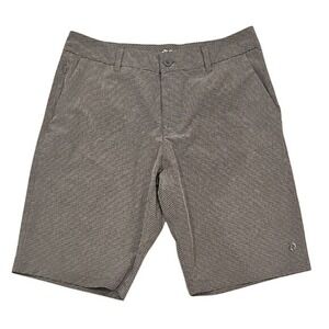 Hang Ten Men's Charcoal Flat Front Shorts size 32